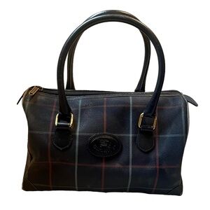 Burberry vintage check handbag‎ satchel with COA